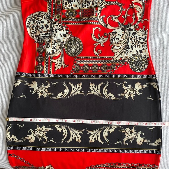 Scarf Print Spaghetti Strap Bodycon Dress NWOT - Picture 16 of 16